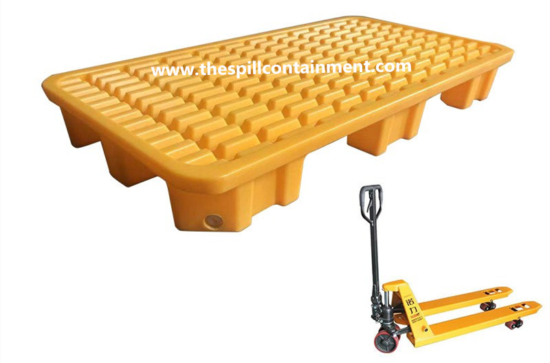 1-piece 2-drum Spill Containment Deck Platform